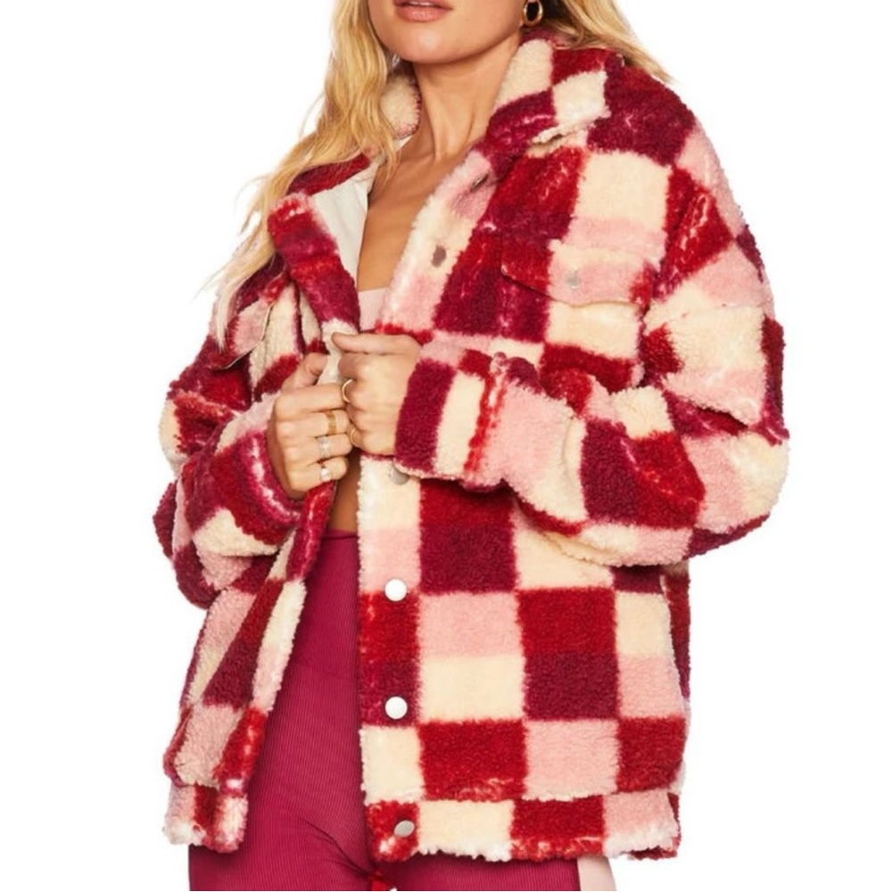 Beach Riot Laurie Fleece Jacket Shacket New - Picture 1 of 9